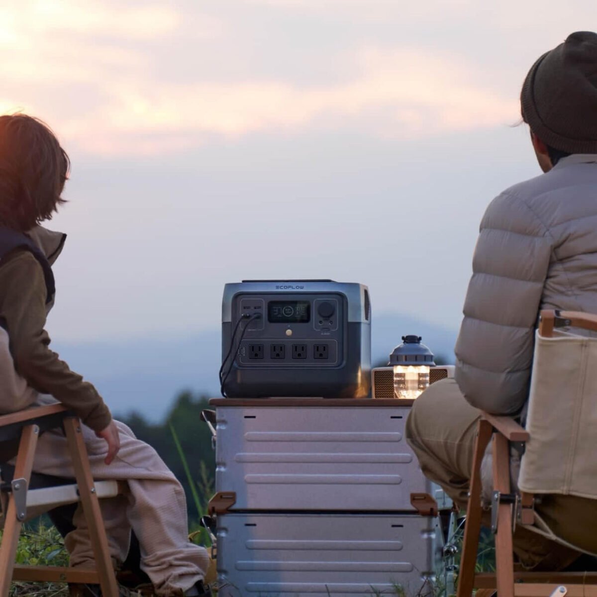 EcoFlow RIVER Pro 2025 Edition portable power station displayed prominently in a studio setting, showcasing its sleek design and multiple power ports.
